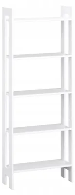 Zdjęcie produktu dla Regał drabinka do salonu 5 półek 165x62 cm biały