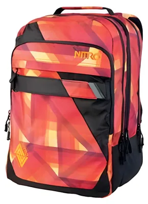 Produktbild von Nitro Rucksack Lock Geo Fire 37L Volumen, 50x34x25 cm, für 17 Zoll Laptop