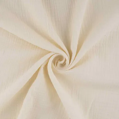 Image de Coupon de coton double gaze Tiny - 1 m - Écru | par Craft Loom