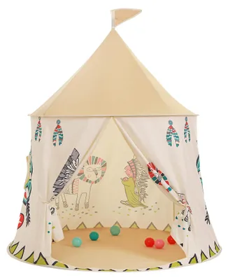 Zdjęcie produktu dla Namiot zabaw przenośny - tipi - namiot tipi - namiot zabaw dla dzieci - do użytku wewnątrz i na zewnątrz - oddychający i bezpieczny