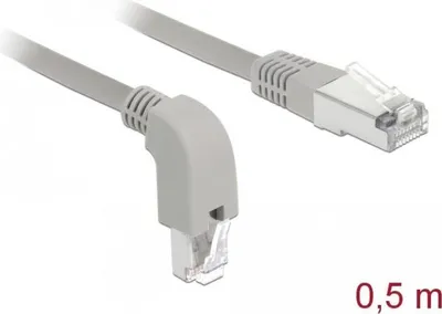 Produktbild von DeLOCK 85855, 0,5 m, Cat5e, SF/UTP (S-FTP), RJ-45, RJ-45, Grau