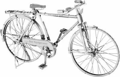 Produktbild von ICONX Lasergeschnittener 3D-Metall-Bausatz Klassisches Fahrrad 575020