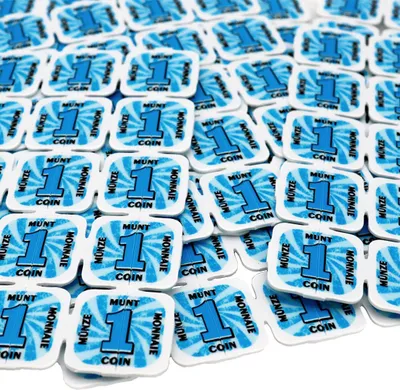 Image de Jetons événementiels séparables CombiCraft en bleu  - 1000 pièces