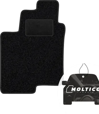 Produktbild von moto-MOLTICO Fahrer Fußmatte Auto Velours Fahrerseite Autoteppiche Schwarz Fahrermatte 1-teilig passend für Hyundai Sonata 2005-2011