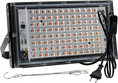 Zdjęcie produktu dla Lampa Wisząca Do Wzrostu Uprawy Roślin Panel Full Spectrum Led 200W