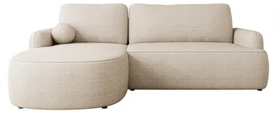 Produktbild von MIRJAN24 Ecksofa Loridu, Wohnzimmmer L-Form mit Schlaffunktion und Bettkasten (Farbe: Taro 01, Seite: Links)