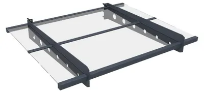 Obrázok produktu pre Kovová strieška Westmann Osta 100 antracit 100x80 cm