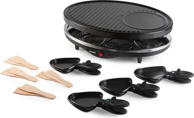 Produktbild von Raclette Grill DOMO DO9038G große Backplatte Raclette-Set
