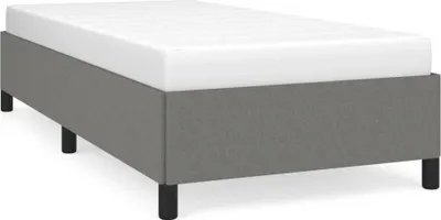 Obrázek produktu pro vidaXL Rám postele bez matrace tmavě šedý 90x200 cm látka
