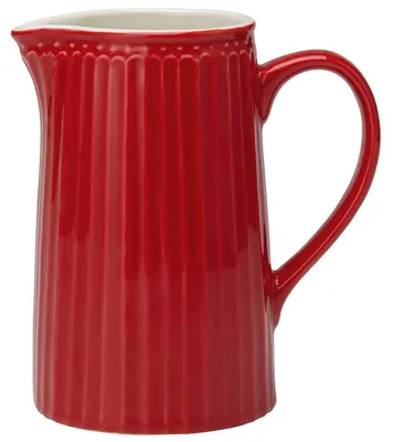 Image de Greengate Pichet ALICE Rouge Pichet 1 litre Everyday Vaisselle Carafe RED Pichet à jus de fruits
