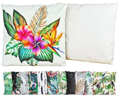 Produktbild von JACK Outdoor Motiv Kissen 45x45cm Lounge Dekokissen inkl. Füllung Wasserabweisend Sitzkissen Garten Stuhl, Farbe:Tropical Dream