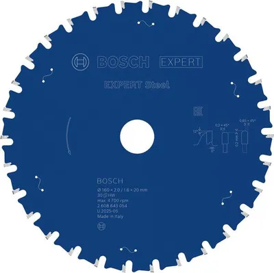 Produktbild von EXPERT Steel Kreissägeblatt, 160x2/1,6x20 mm, Z30