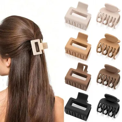 Immagine prodotto di Fascette per capelli da donna - Set da 8 pezzi - 4 colori - Fermagli per capelli per donne e ragazze - Mollette per capelli adatte a capelli fini e spessi - Accessori per capelli - Set F
