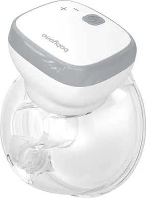 A white and gray electronic baby bottle warmer and sterilizer is shown against a white background.
