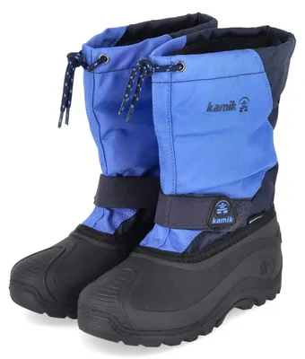 Productafbeelding van Kamik Burschen sneeuwlaarzen SNOWFOX 3WP, blauw, textiel en synthetisch materiaal, maat 33