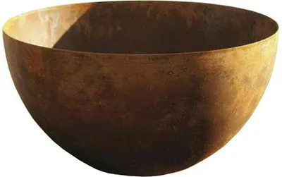 Produktbild von Moderne Pflanzschale Halbkugel Rost 40cm