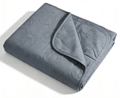 Imagen del producto de Manta impermeable de 150x130 cm - Protector antideslizante para sofás y camas, ideal para mascotas, color gris