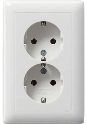 Produktbild von GIRA Steckdose 2f rws glz Standard 55 UP IP20 VP