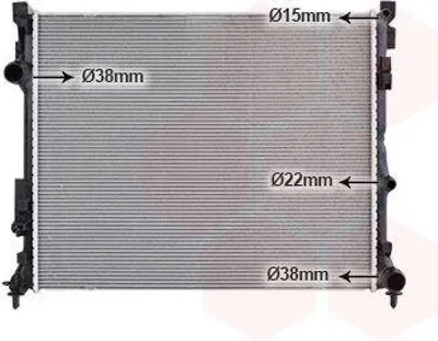 Image de VAN WEZEL Radiateur, refroidissement du moteur 30012729