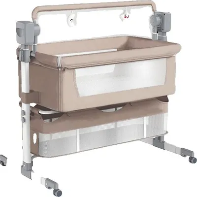 Produktbild von Elektrisches Babybett, verstellbare Schaukel, Ein-Klick-Bedienung, BJJ-601-BEIGE