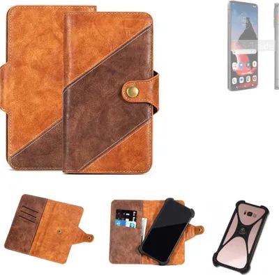 Produktbild von K-S-Trade Handyhülle Schutzhülle Bookstyle Case Wallet-Case kompatibel mit Motorola ThinkPhone Cover Klapphülle Kantenschutz Smartphone dunkelbraun