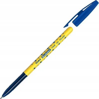 Produktbild von Sunnyblauer Kugelschreiber mit Kappe 0,7 mm