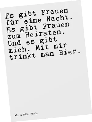 Produktbild von Mr. & Mrs. Panda Postkarte Es gibt Frauen für... - Weiß - Geschenk, Freundin, Spruch, bildkarte, Frau, Sprüche Weisheiten Zitate Lustig Weisheit Worte, Schwester