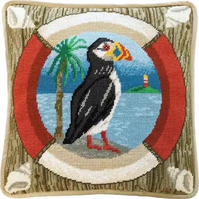 Produktbild von Auslaufmodell Bothy Threads Gobelin-Stickkissen Stickpackung "Land Ho", Stickbild vorbedruckt, TVW2, 36x36cm