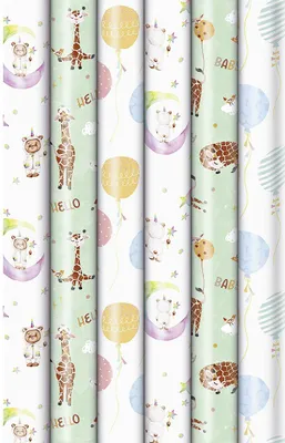 Produktbild von ZOEWIE Geschenkpapier Baby 200 x 70 cm 20 Stück Verkaufseinheit 621430 4058653100963