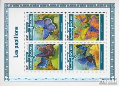 Produktbild von Briefmarken Togo 2017 Mi 8690-8693 Kleinbogen (kompl. Ausgabe) postfrisch Schmetterlinge