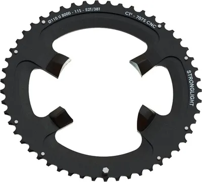 Produktbild von STRONGLIGHT Kettenblatt Ultegra FC-R8000 außen 54(42) Zähne,sw, ct², 11-fach110mm, schwarz