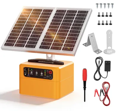 Solar-Weidezaun, verstellbar, 15 W Solarmodul