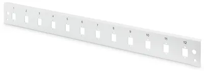 Produktbild von DIGITUS LWL Spleißbox Frontblende 1HE 12xLC DX schnellversch