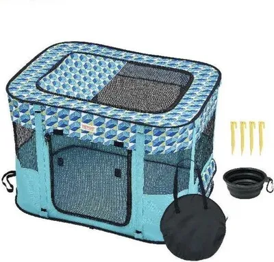 Produktbild von Famanu Haustiermand Tragbar - Lichtblau - 81x56x61cm