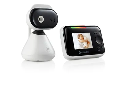 Produktbild von Motorola Nursery PIP1200 Babyphone mit Kamera - 2.8" Elterneinheit - 2 Wege Kommunikation - Zimmertemperatur - Infrarot Nachtsicht - 300 m Reichweite