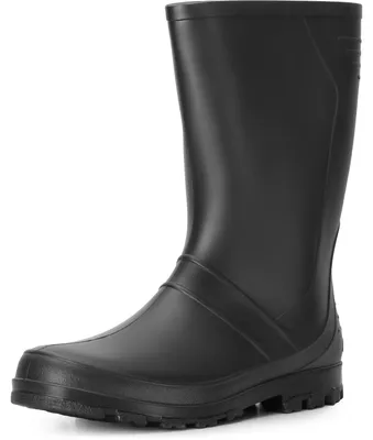 Image de Bottes en caoutchouc PVC Ladeheid pour hommes et femmes LA-959 (noir, 36 UE)