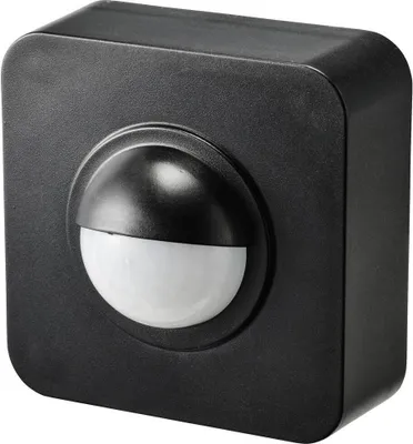 Produktbild von Sygonix SY-5046552 Aufputz PIR-Bewegungsmelder 120 ° Schwarz IP65