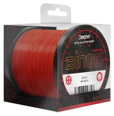 Obrázek produktu pro Delphin Vlasec Bingo Červená 0,28mm 6,5kg 1200m