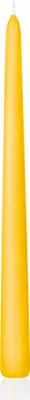Produktbild von Wiedemann Kerzen Spitzkerzen Dotter Gelb 250 x Ø 25 mm, 12 Stück, rußarm, tropffrei