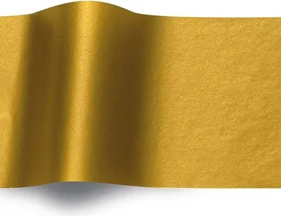 Zdjęcie produktu dla Bibuła metaliczna GOLD, rozmiar 50x75cm, 240 arkuszy