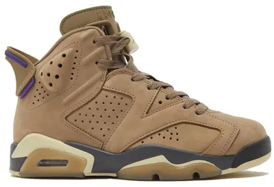 Image de Jordan 6 Retro Gore-Tex, couleur marron "Kelp" (pour femmes) - Pointure européenne 37,5