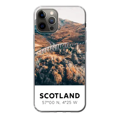 Produktbild von MuchoWow® Handyhülle Schutzhülle Hülle für iPhone 13 Pro Schottland - Herbst - Berge Silikon Softcase Handy Hülle - Handy-Tasche