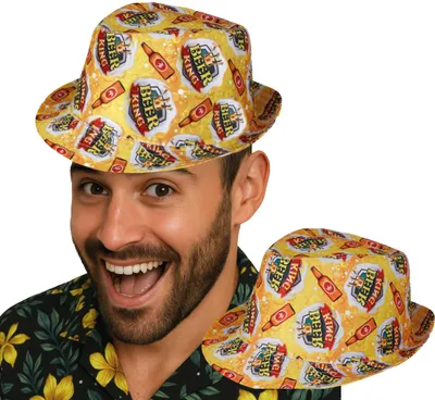 Immagine prodotto di Cappello da birra Cappello da festa Cappello da addio al celibato Cappello alla moda Celebrazione di bevande Divertente copricapo Festival, Colore: Multicolore