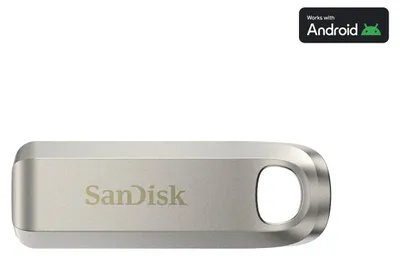 Produktbild von SanDisk SDCZ75-256G-G46, 256 GB, USB Typ-C, 3.2 Gen 1 (3.1 Gen 1), Dia, 10,43 g, Silber