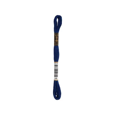 Image de Fil à broder Anchor 4635000-00149 bleu encre Fil à broder, 100 % coton