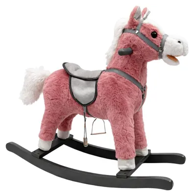 Immagine prodotto di Cavallo a dondolo rosa sonoro 74 cm