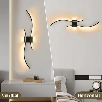 Produktbild von LED Wandleuchte Innen Modern Dimmbar 3 Farbtemperaturen Wiederaufladbar Wandlampe mit Fernbedienung