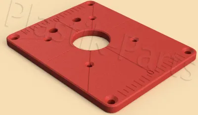 Produktbild von ABS Befestigungsplatte Einlegeplatte für Frästisch DeWALT D26200 Kantenfräse