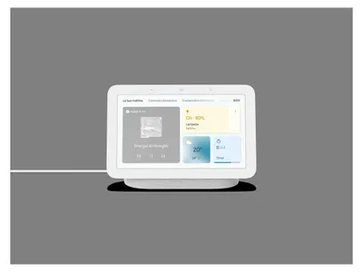 Productafbeelding van Google Nest Hub (2e generatie), Google Assistent, Rechthoekig, Wit, Pastelkleur, Spaans, Italiaans, Android, iOS