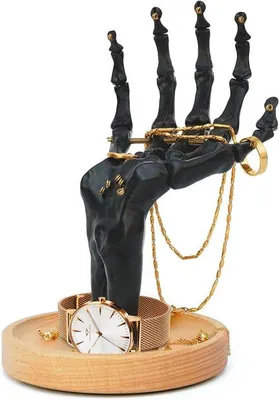 Produktbild von Skelethand Sieradenhouder Organizer Displaystandaard für Schmuckpräsentation von Ringen, Armbändern, Halsketten und Ohrringen